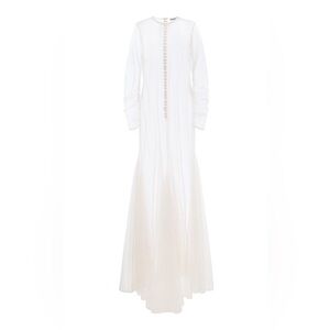 Kamperett Violette Tulle Sheath in Ivory - Sz. L